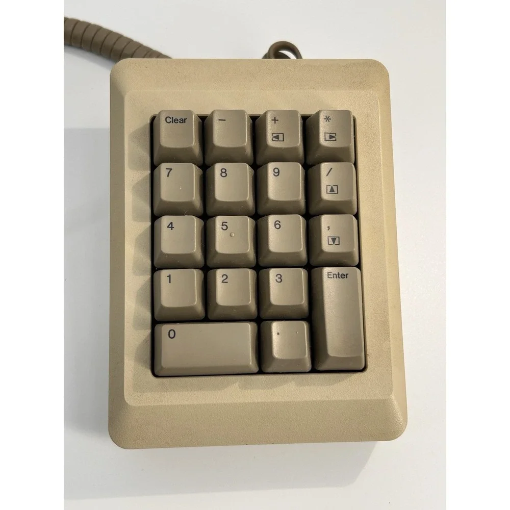 Apple Numeric Keypad & Cable for Macintosh 128k 512k Mac Plus RARE Vintage M0120